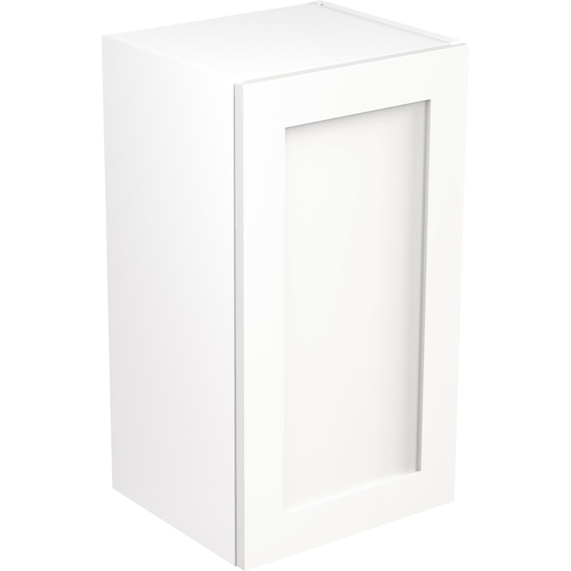 Kitchen Kit Flatpack Shaker Kitchen Cabinet Wall Unit Ultra Matt White 400mm