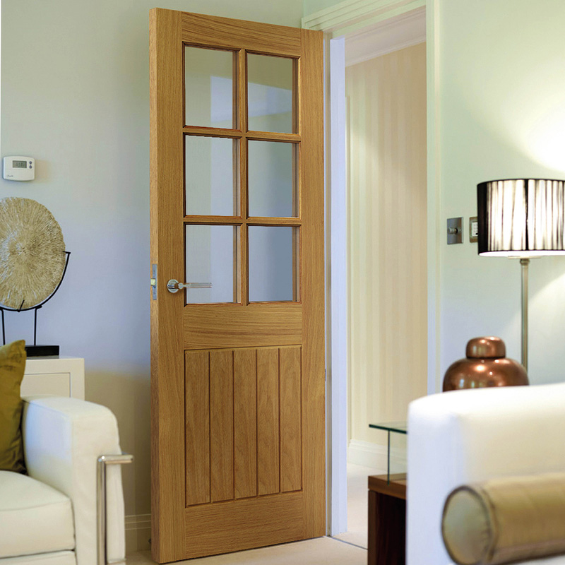 Thames 6 Light Oak Glazed Internal Door Pre-Finished 35 x 1981 x 686mm