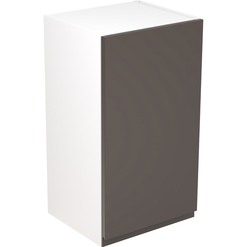 Kitchen Kit Flatpack J-Pull Kitchen Cabinet Wall Unit Ultra Matt Graphite 400mm