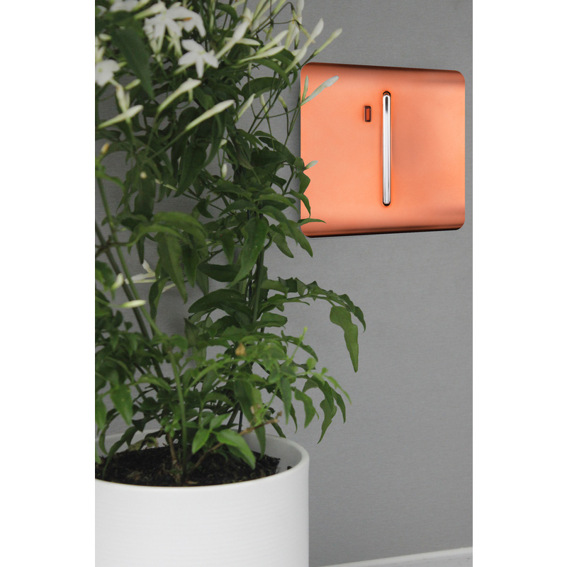 Trendiswitch Copper 20 Amp Switch with Neon 1 Gang