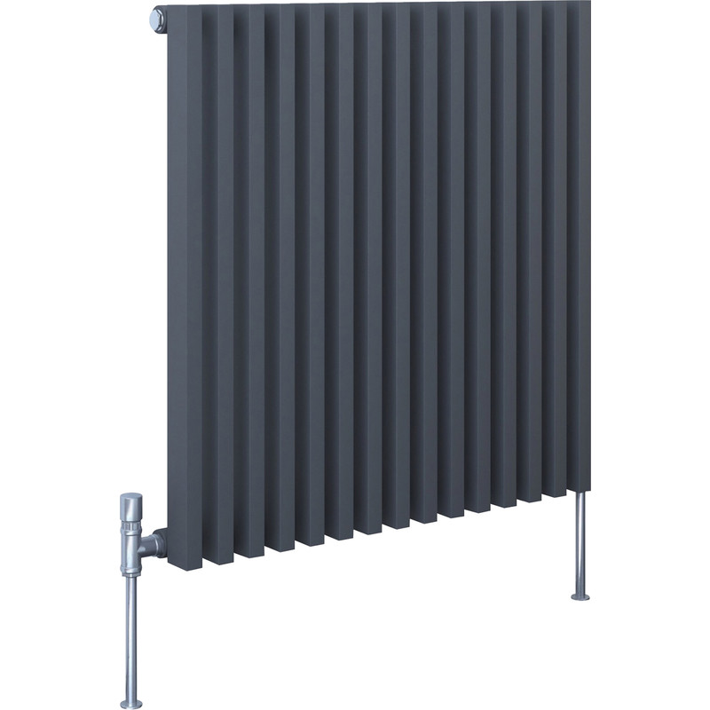 Kudox Xylo Anthracite Designer Radiator 600 x 580mm 1901Btu