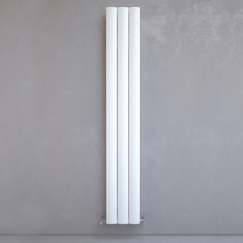Kudox AluLite Textured Arc Designer Radiator 1800 x 280mm 2395Btu White