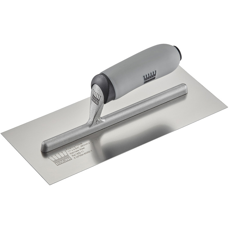 Ragni Soft Grip Skimming Trowel 11" Stainless Steel