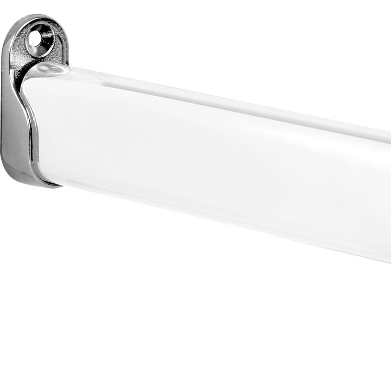 Chrome Oval Wardrobe Rail End Bracket