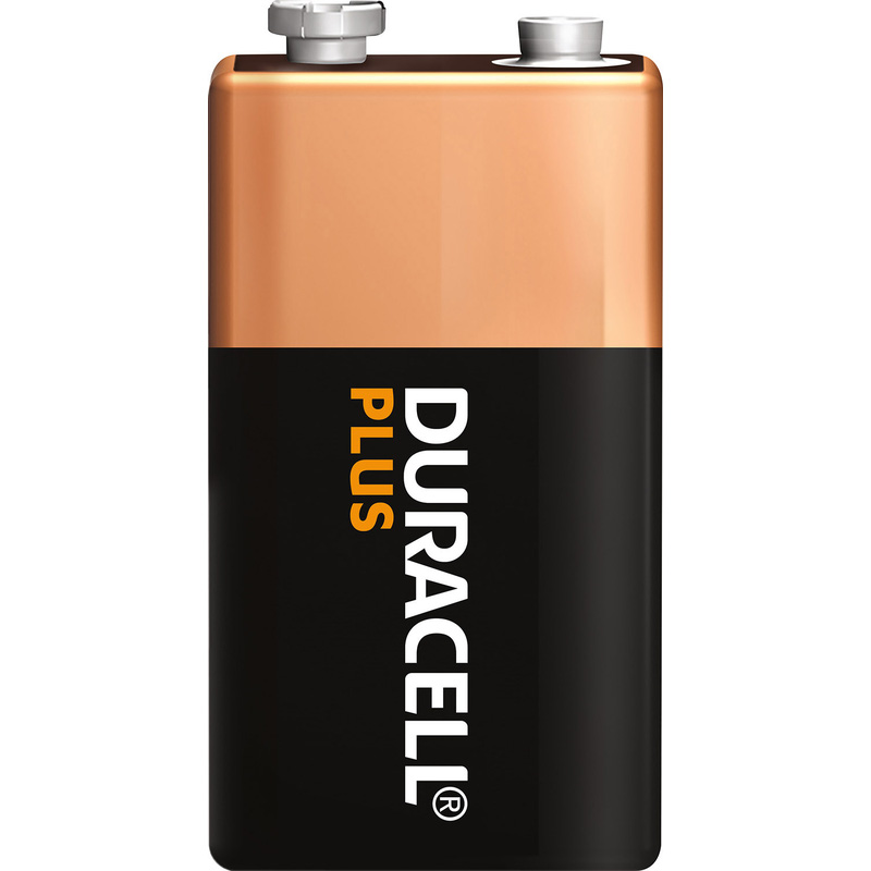 Duracell +100% Plus Power Batteries 9V