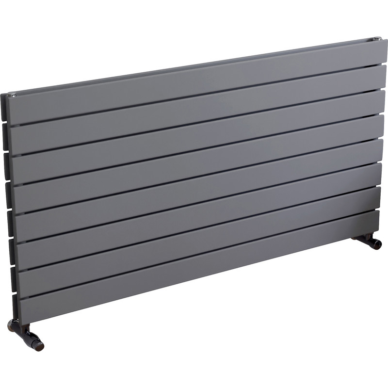 Ximax Oxford Duo Horizontal Designer Radiator 595 x 1200mm 3949Btu Silver