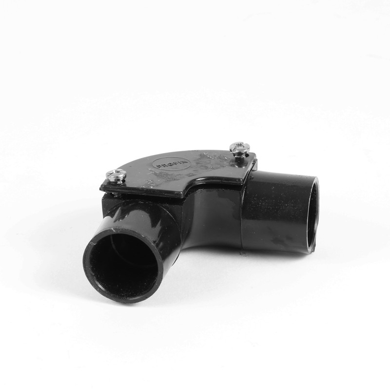 20mm PVC Conduit Inspection Elbow Black