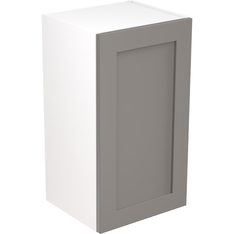 Kitchen Kit Ready Made Shaker Kitchen Cabinet Wall Unit Ultra Matt Dust Grey 400mm