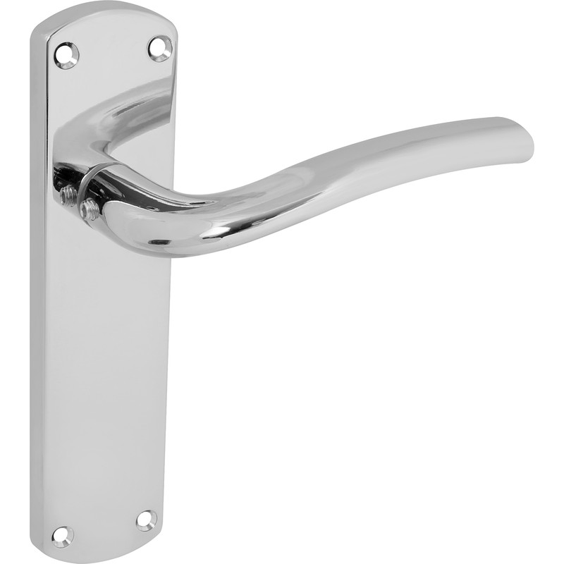 Serozzetta Cuatro Door Handles Latch Polished Chrome
