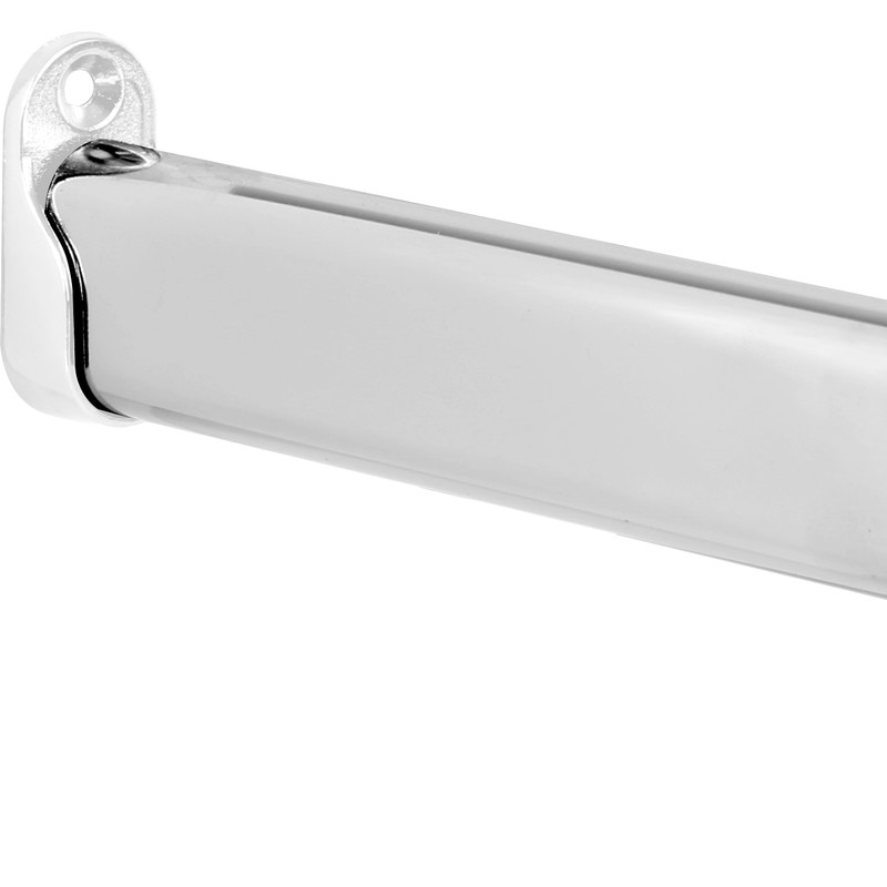 Chrome Oval Wardrobe Rail 1219mm