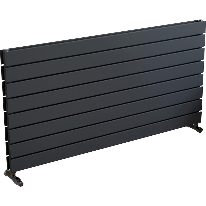 Ximax Oxford Duo Horizontal Designer Radiator 595 x 1200mm 3949Btu Anthracite