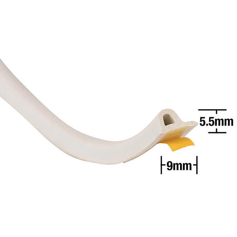Stormguard EPDM Weatherstrip P Profile White 100m