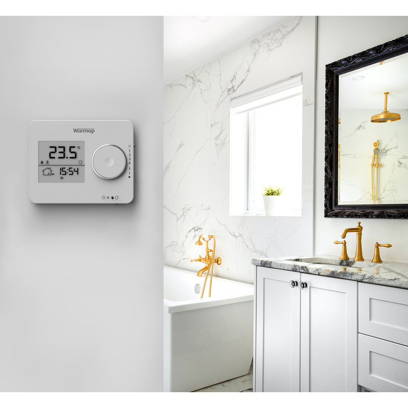 Warmup Tempo Programmable Thermostat Porcelain White