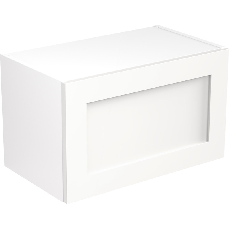 Kitchen Kit Ready Made Shaker Kitchen Cabinet Wall Bridge Unit Ultra Matt White 600mm