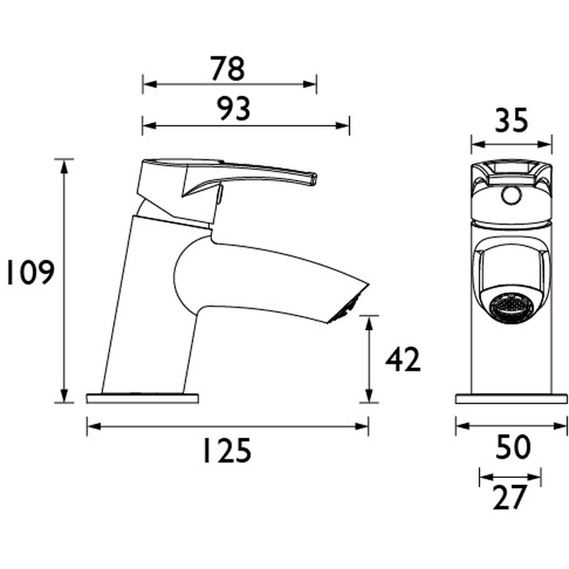 Bristan Smile Taps Cloakroom Basin Mixer