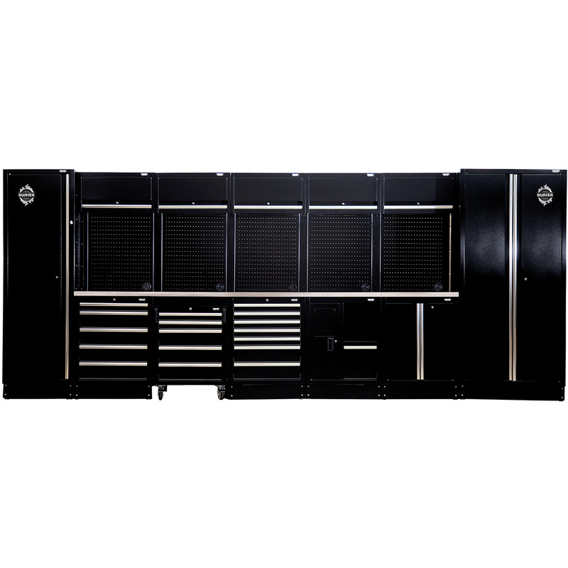 Draper BUNKER® Modular Storage Combo 25 PC with Sink and Stainless Steel Worktop