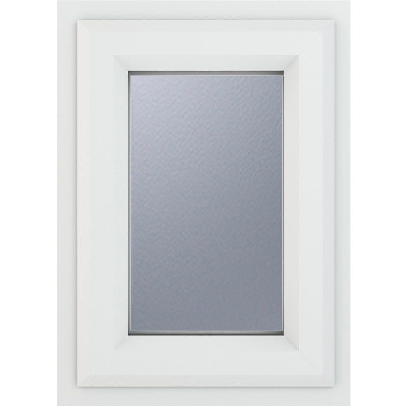 Crystal Casement uPVC Window Top Opening 440mm x 610mm Obscure Double Glazing White