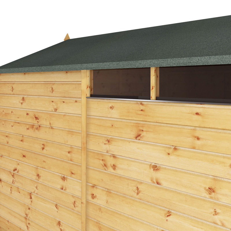 Mercia Shiplap Security Apex Shed 8' x 6'