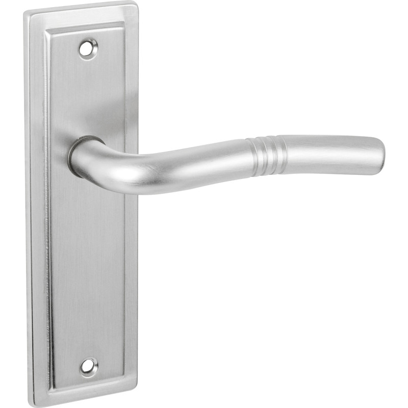 Nevada Door Handles Latch Satin