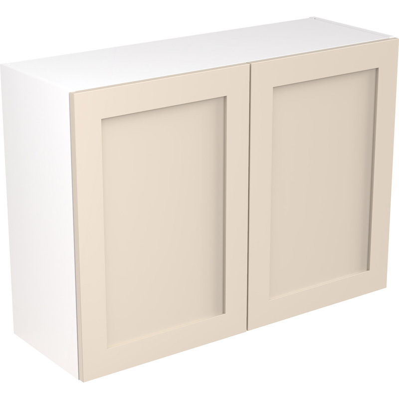 Kitchen Kit Ready Made Shaker Kitchen Cabinet Wall Unit Ultra Matt Cashmere 1000mm