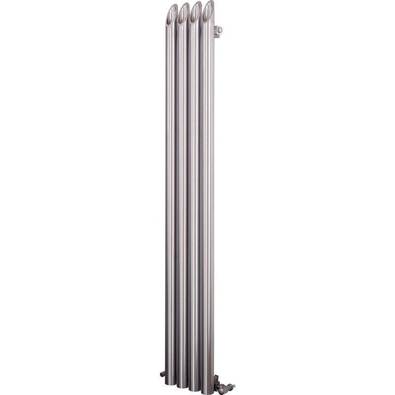Aeon Bamboo Designer Radiator 1800 x 270mm Btu 4082 Brushed Stainless Steel