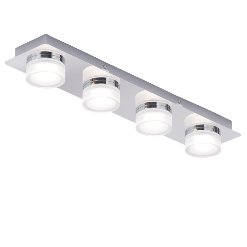 Spa Amalfi 4 Light Bar Flush Light IP44 Chrome