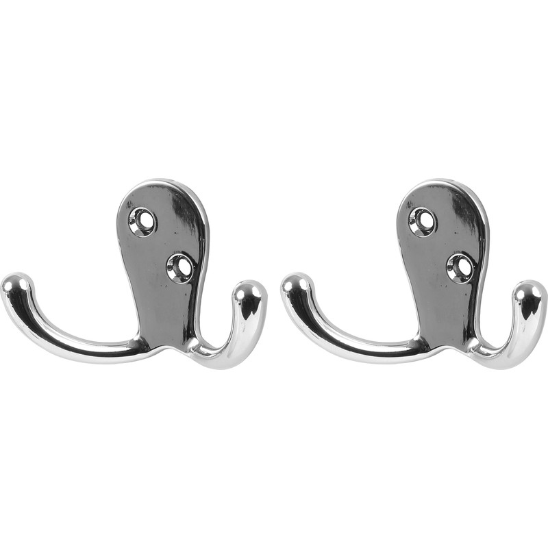 Robe Hook Double Chrome