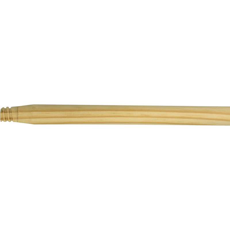 Wooden Broom Handle Threaded 4' x 15/16" (1200mm x 23mm)