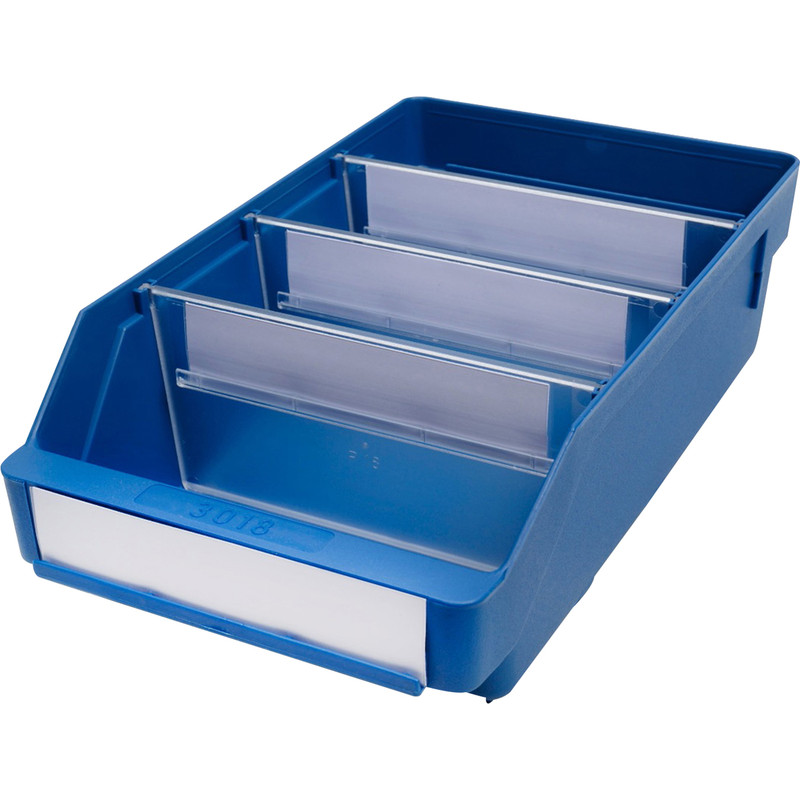 Blue Shelf Bin 300 x 180 x 95mm