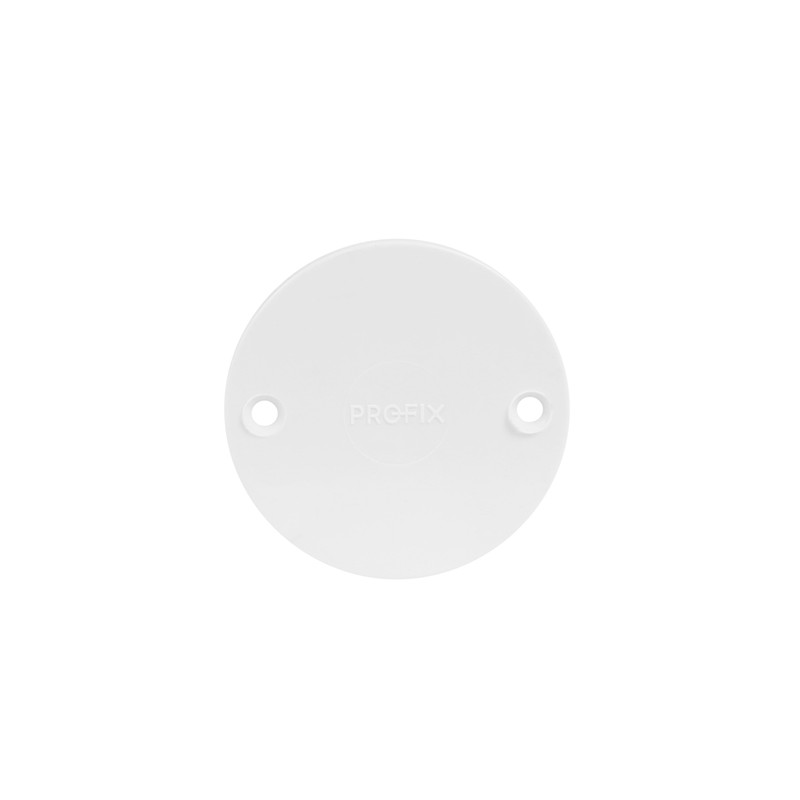 PVC Conduit Box Lid Round White