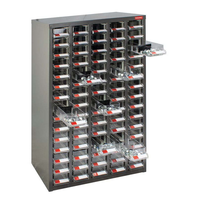 Small Parts Steel Cabinet without Doors 75 Drawers - 937 x 586 x 222mm