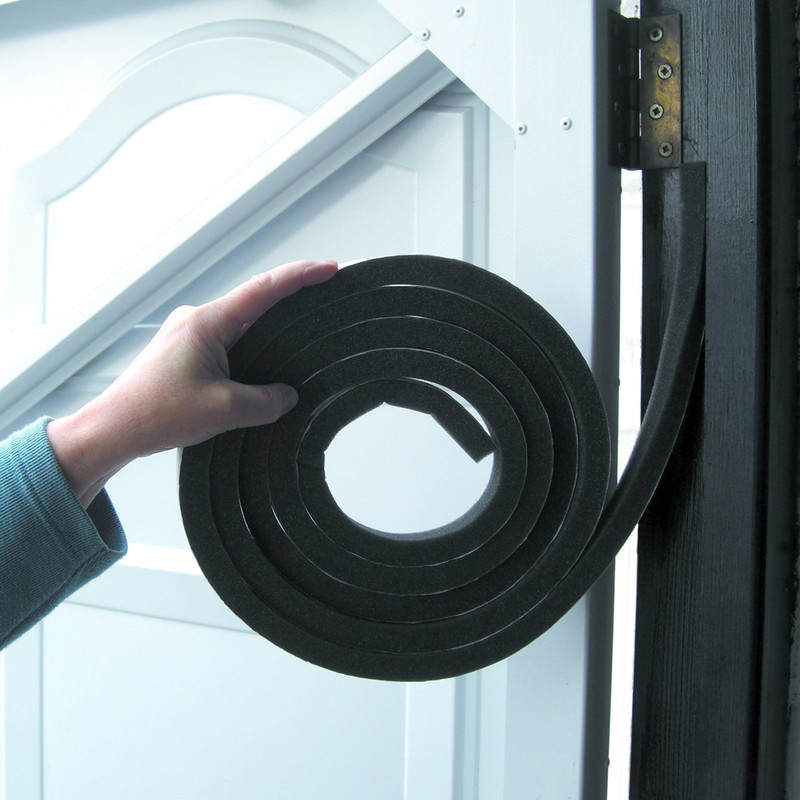 Stormguard Jumbo Rubber Foam Weatherstrip Black 6m