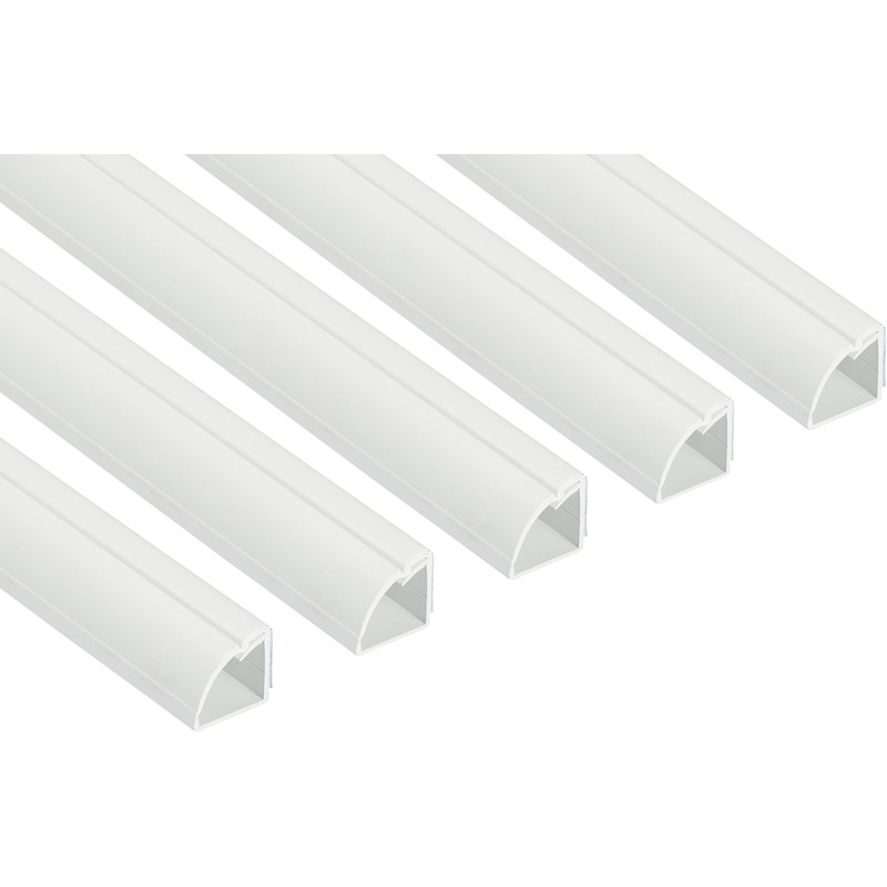 D-Line 1/4 Round Trunking Trade Pack 3m 22 x 22mm