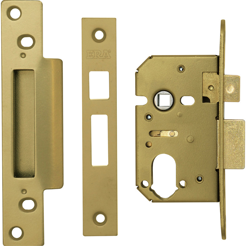 ERA Pro-Fit Euro Profile Sashlock 76mm Brass