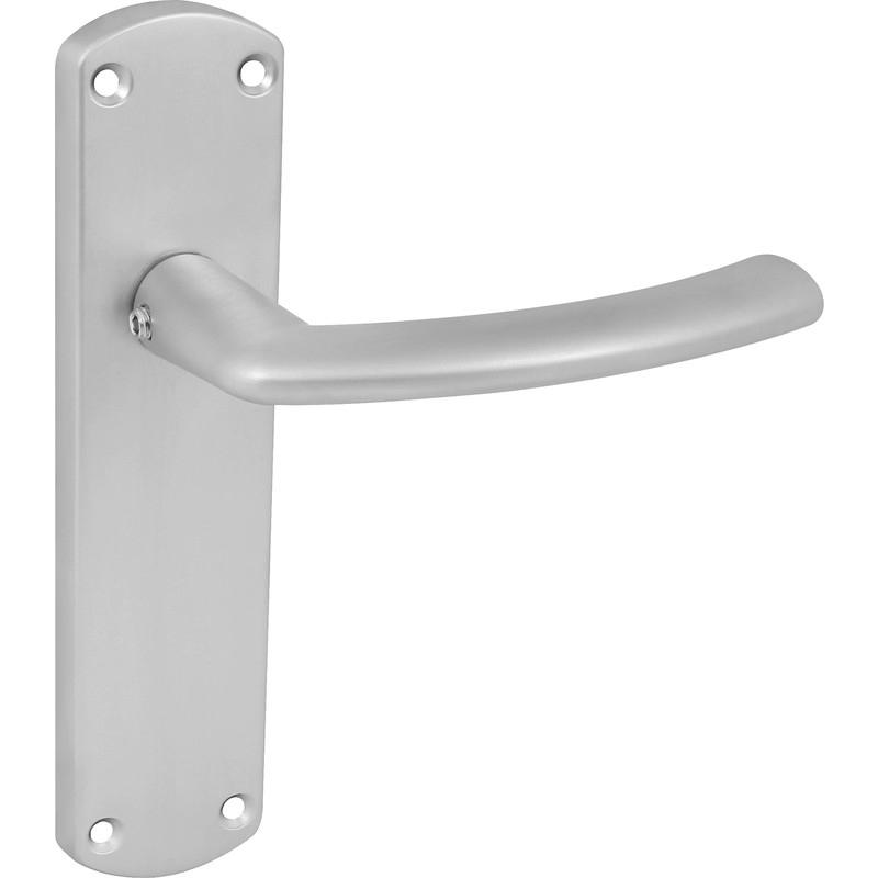 Serozzetta Dos Door Handles Latch Satin Chrome