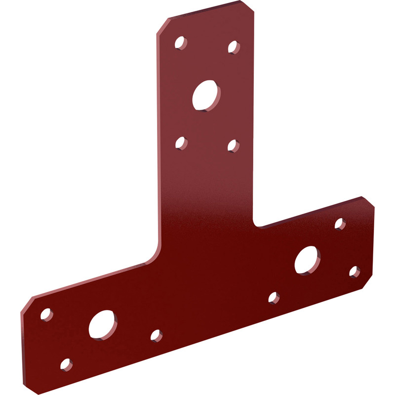 Dual Coated T Bracket 150 x 128 x 38mm wide