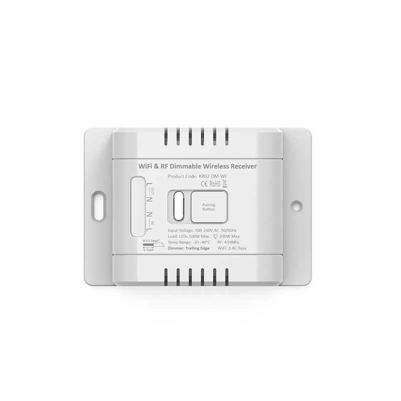 1 Channel Kinetic Switch Receiver Dimmable Smart WIFI+Bluetooth White