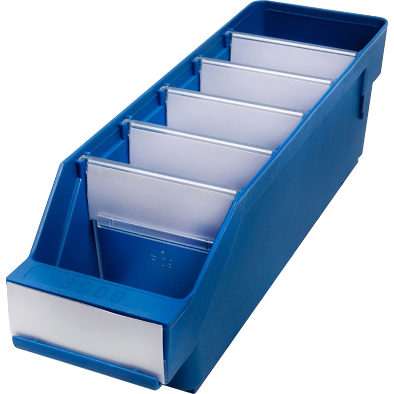 Blue Shelf Bin 300 x 90 x 95mm