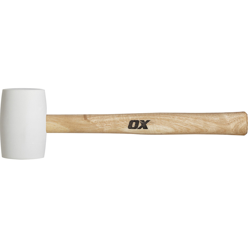 OX Pro White Rubber Mallet 24oz