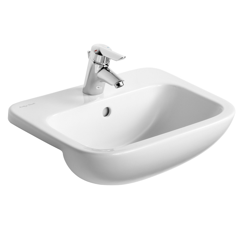 Armitage Shanks Profile 21 Semi-Recessed Basin 50cm 1 Tap Hole