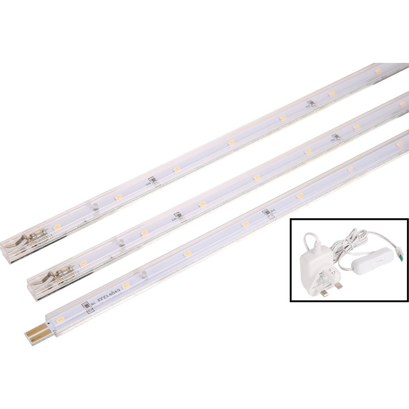 LED Strip Light 3W 220lm 3 x 250mm Kit