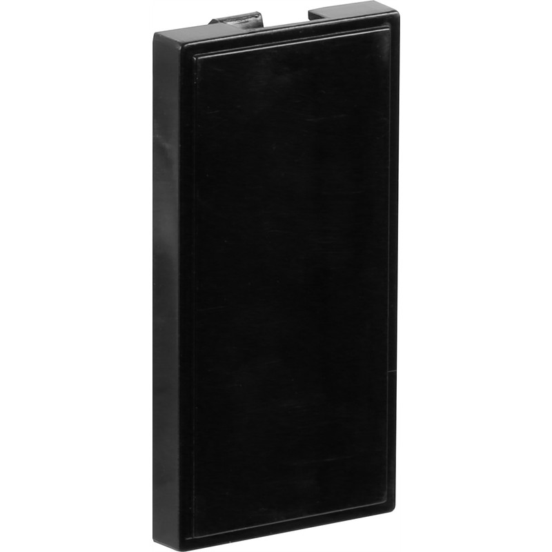 Euro Module Blank Half Black 25mm x 50mm
