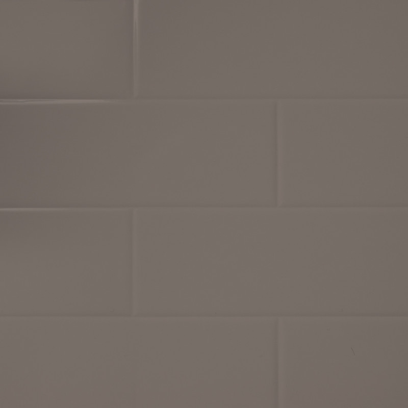 Mermaid Composite Metro Tile Horizontal Shower Wall Panel Mocha 1220mm x 2440mm