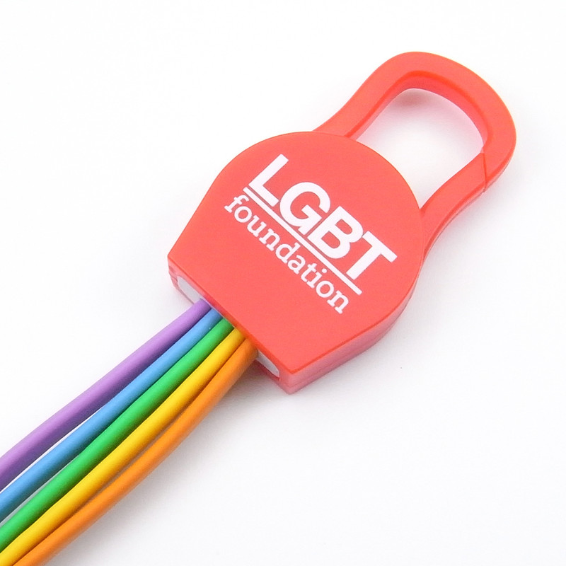 LGBT Foundation Universal 5-in-1 USB Fast Charging Cable