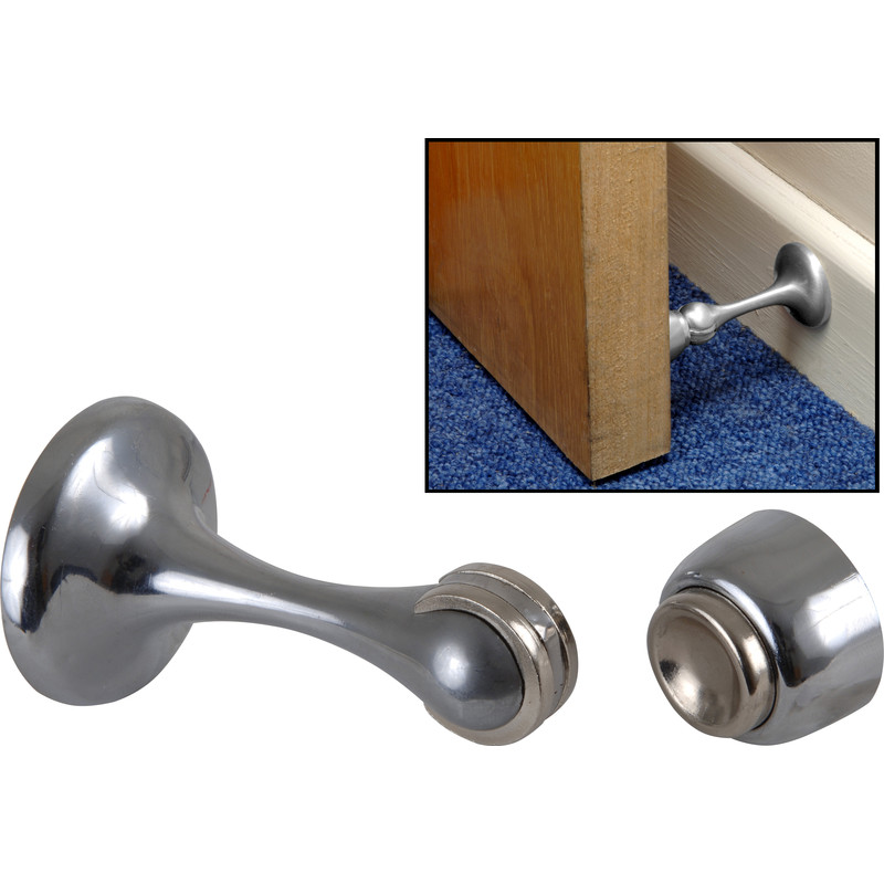 Magnetic Door Holder Polished Chrome