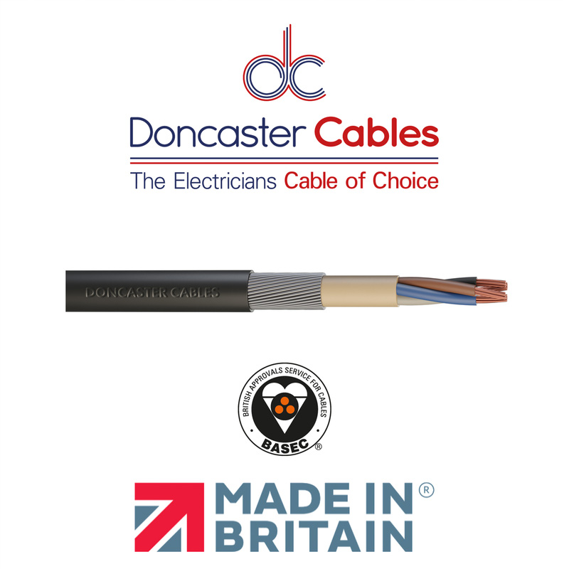 Doncaster Cables SWA Armoured Cable 4 core 1.5mm2 Coil
