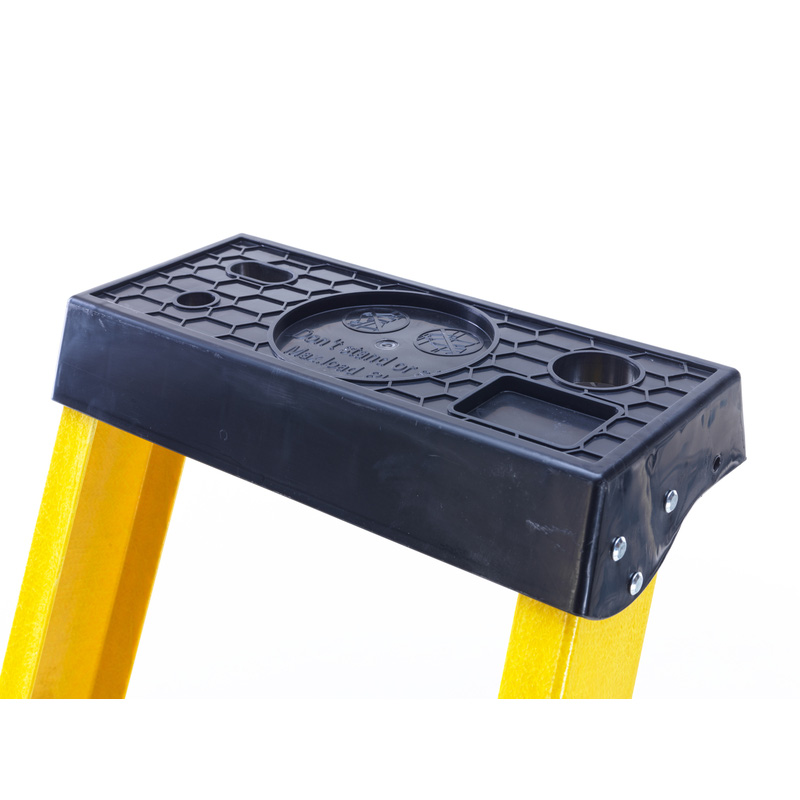 TB Davies Fibreglass Platform Step Ladder 8 Tread SWH 3.5m
