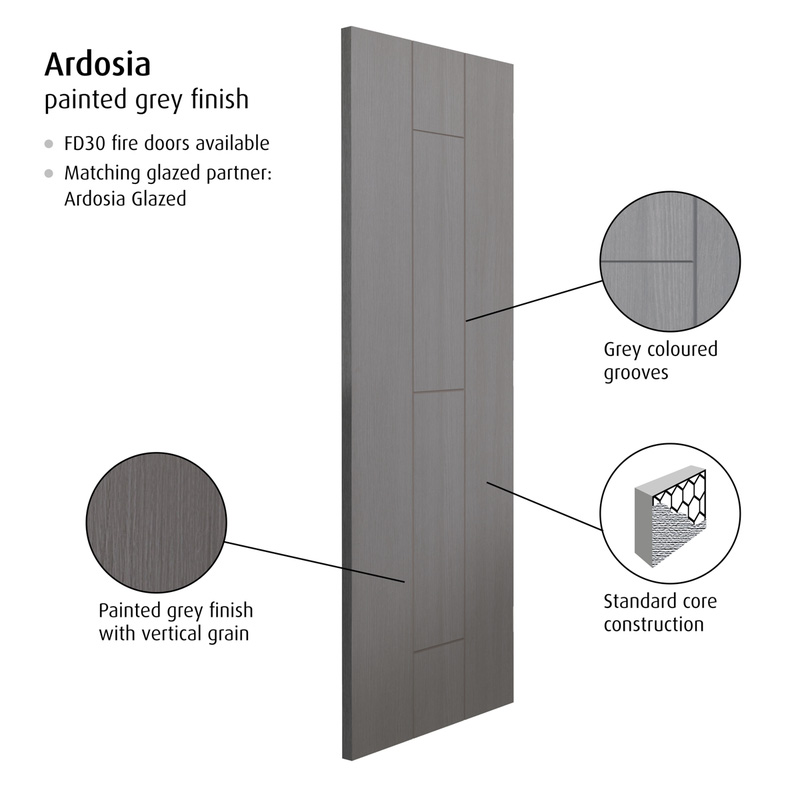 Ardosia Painted Internal Door 35 x 1981 x 610mm