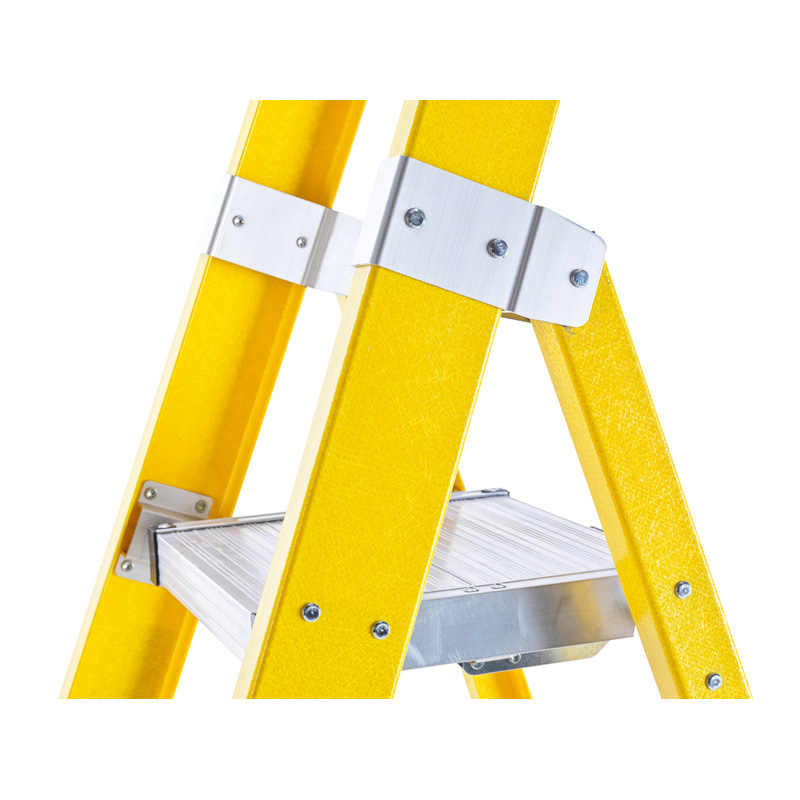 TB Davies Fibreglass Platform Step Ladder 8 Tread SWH 3.5m