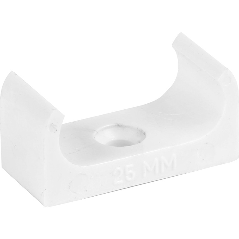 Oval PVC Conduit Clips 25mm
